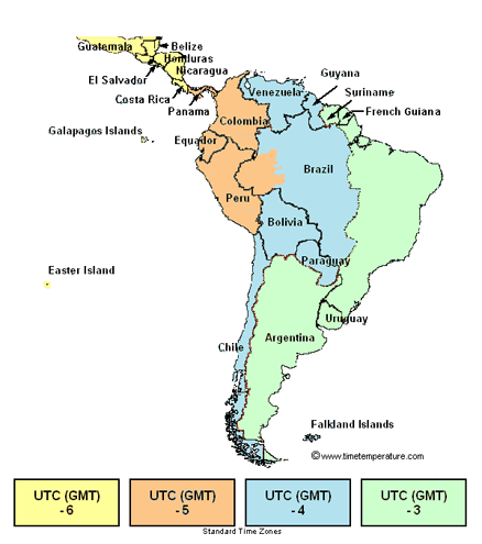 Time Zone Colombia Current Time