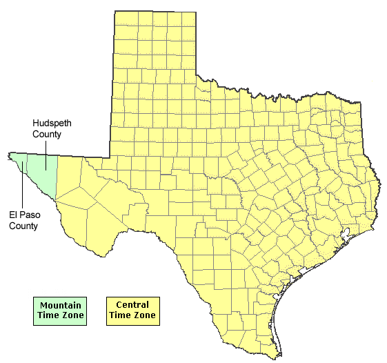 Time Zone Map Of Texas Map | Sexiz Pix